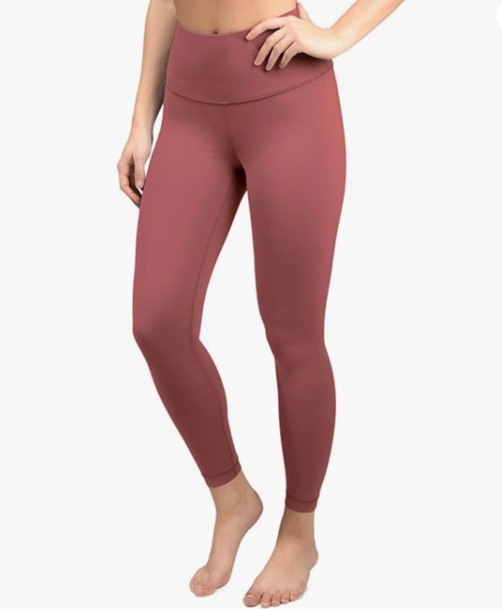 Yolalicious Lux high rise ankle active leggings Rouge Blush Small